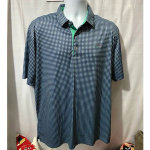Greg Norman Golf Polo Shirt Mens Size XL Play Dry Navy Blue Short Sleeve